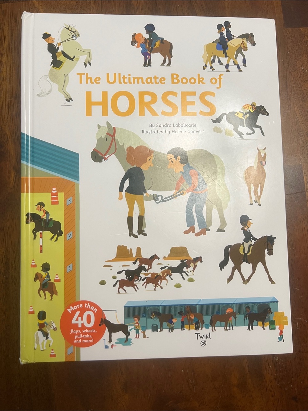 The Ultimate Book of Horses - Illustrated Children's Hardcover (White & Yellow)